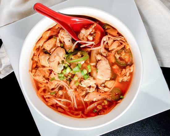Order Kimchi Noodle Soup
 food online from Mei Mei's Kitchen store, Sunset Valley on bringmethat.com