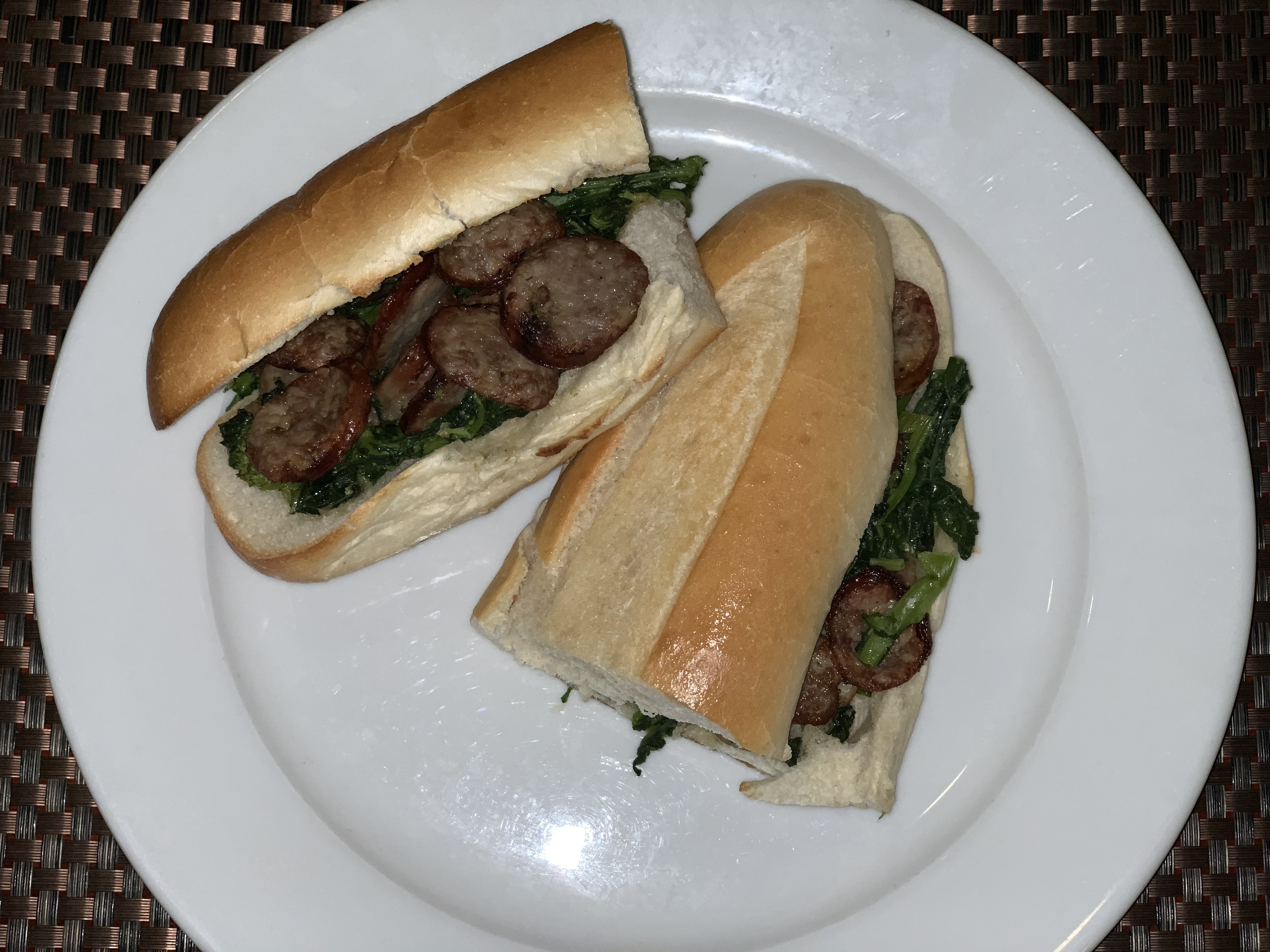 Order Sausage and Broccoli Rabe Hero food online from Casa Mia store, Yonkers on bringmethat.com
