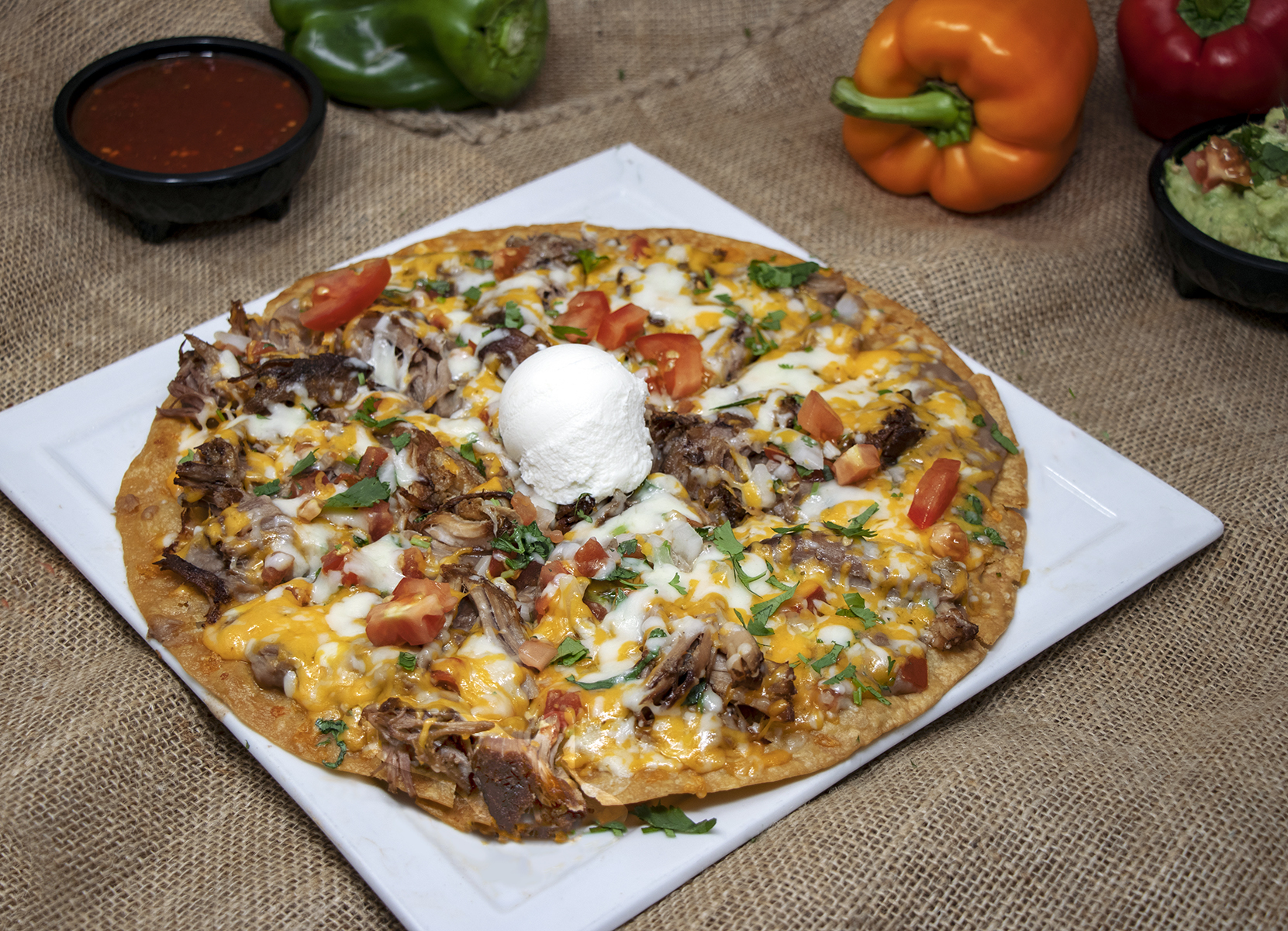 Order Mexican Pizza food online from Little Onion Mexican Restaurant store, Santa Ana on bringmethat.com