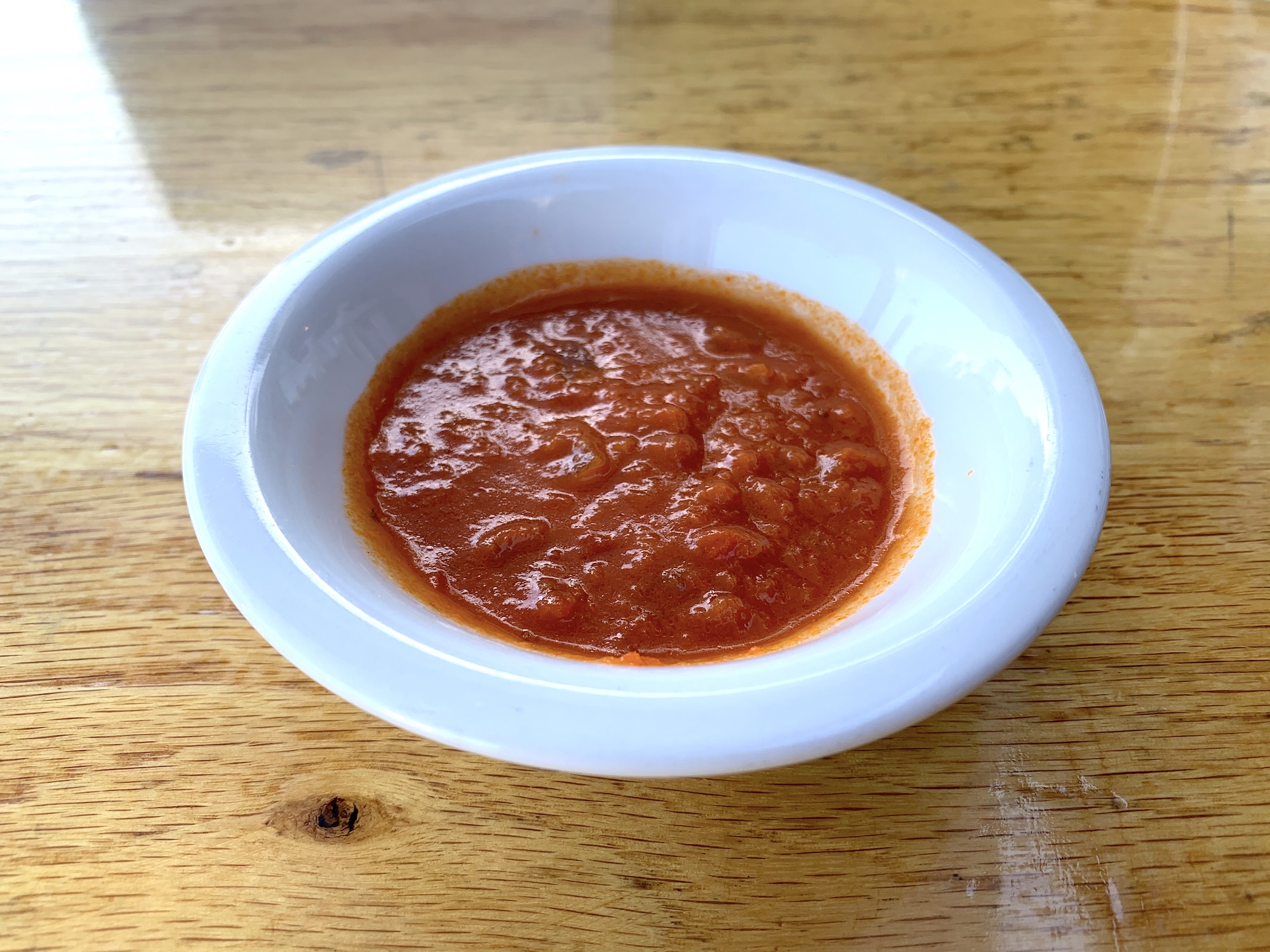 Order Side of marinara sauce (6oz) food online from Lalas Argentine Grill store, Los Angeles on bringmethat.com
