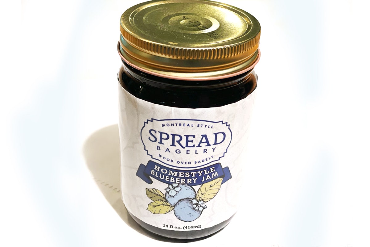 Order Jar Spread Blueberry Jam food online from Spread Bagelry store, Philadelphia on bringmethat.com