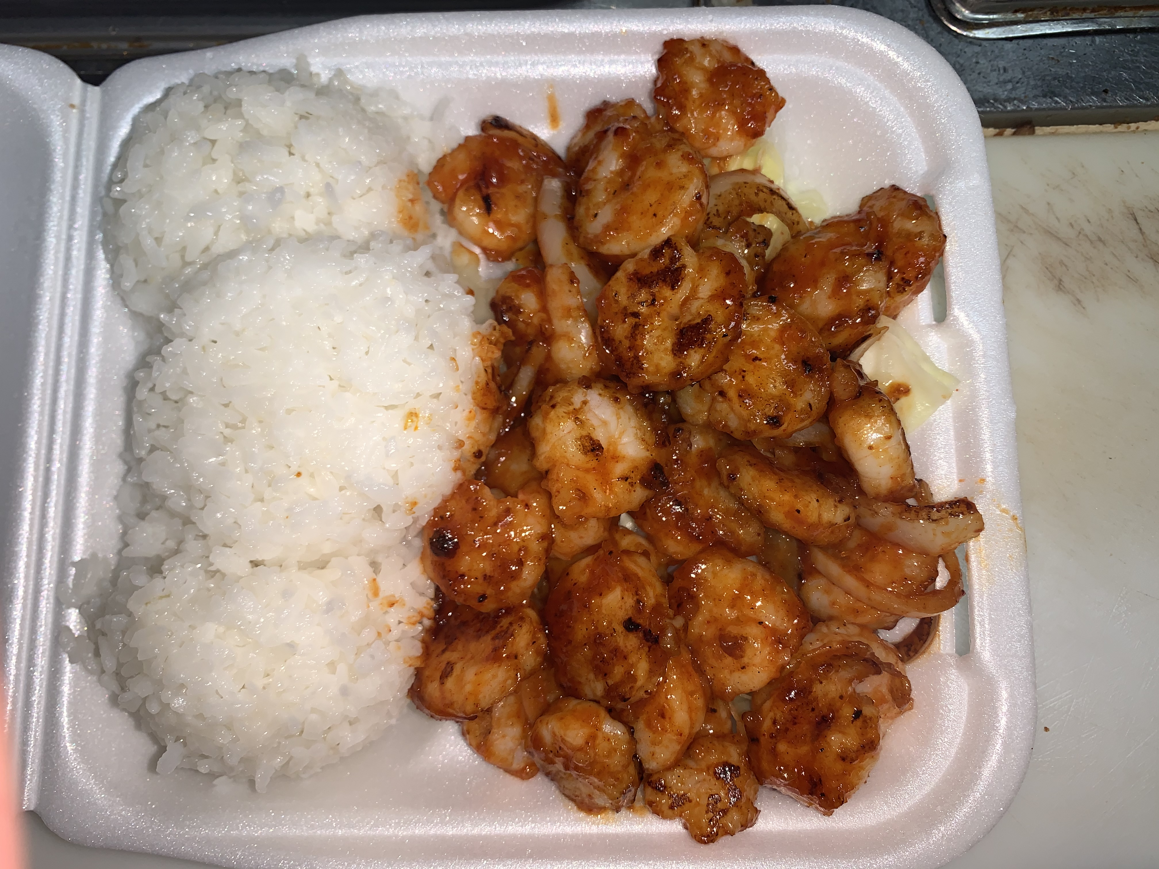Order Island Fire Shrimp food online from Sunny Hawaiian BBQ store, Sacramento on bringmethat.com