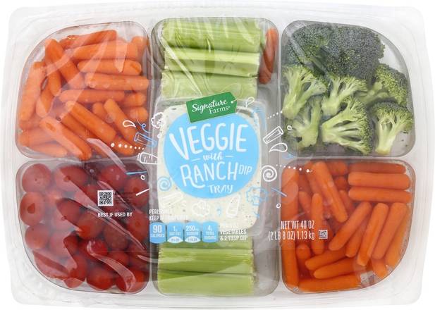 Order Signature Farms · Veggie with Ranch Dip Tray (40 oz) food online from Safeway store, Fountain Hills on bringmethat.com