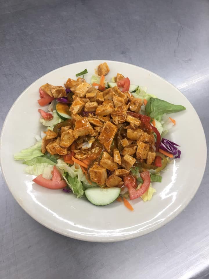Order Buffalo Chicken Salad - Salad food online from Andre's Pizza store, Oxford on bringmethat.com