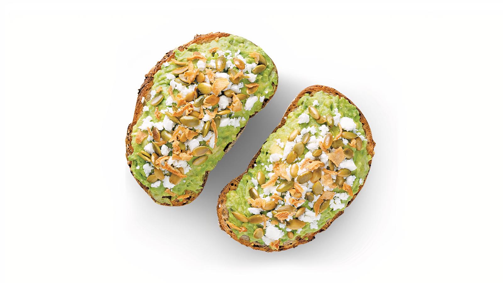 Order Crunchy Avo Toast food online from Just Salad store, Charlotte on bringmethat.com