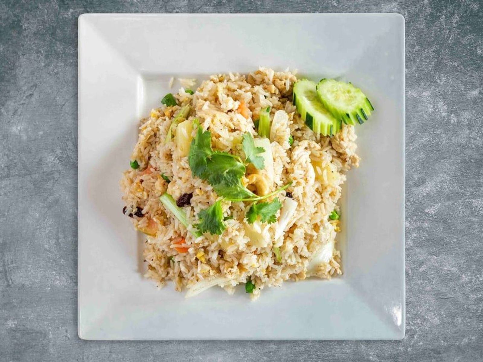 Order The Sun Also Rices (Pineapple Fried Rice) food online from Come Thai With Me store, Dallas on bringmethat.com