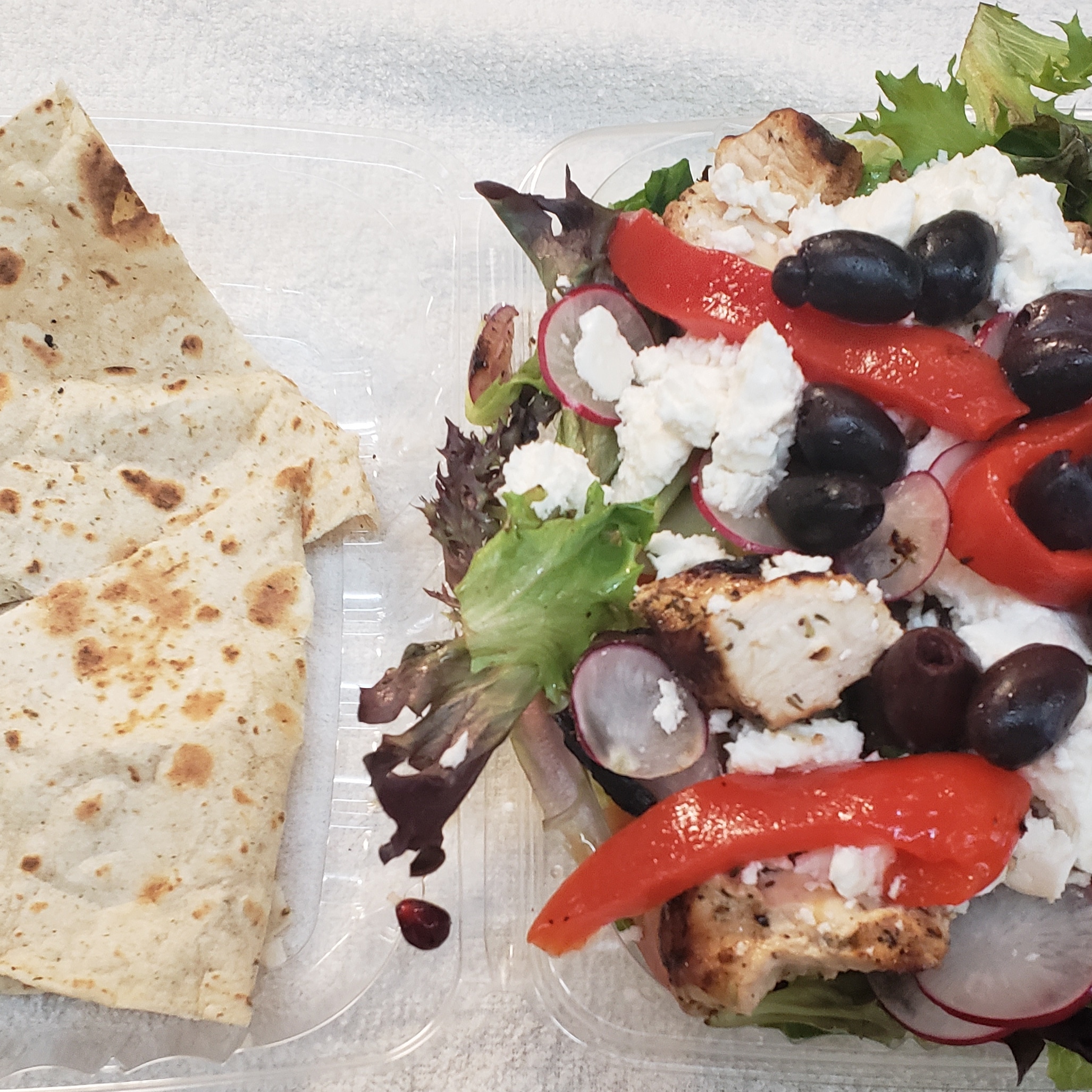 Order Chicken Souvlaki Salad food online from Our Original Pizzeria store, Schenectady on bringmethat.com