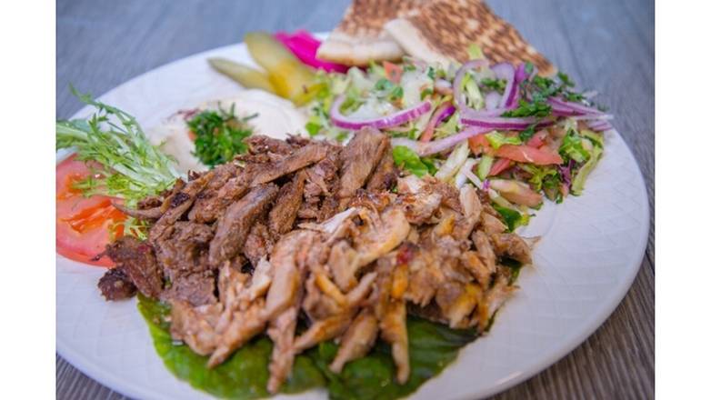 Order Beef and Chicken Plate food online from Fresh Pita Catering store, Culver City on bringmethat.com