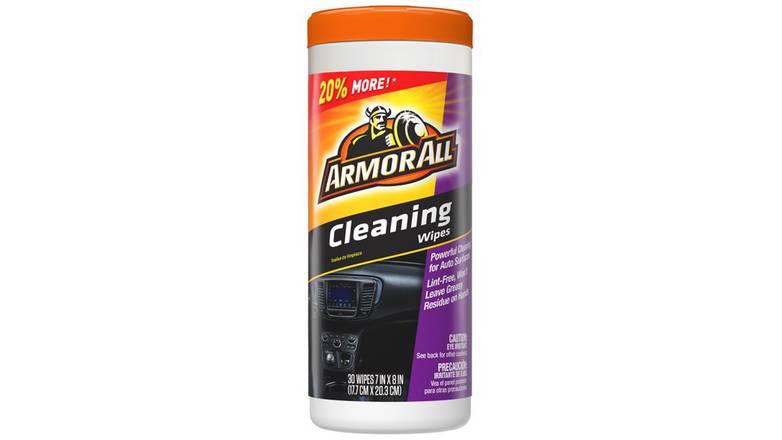 Order Armor All Car Cleaning Wipes - 30 Ct food online from Route 7 Food Mart store, Norwalk on bringmethat.com
