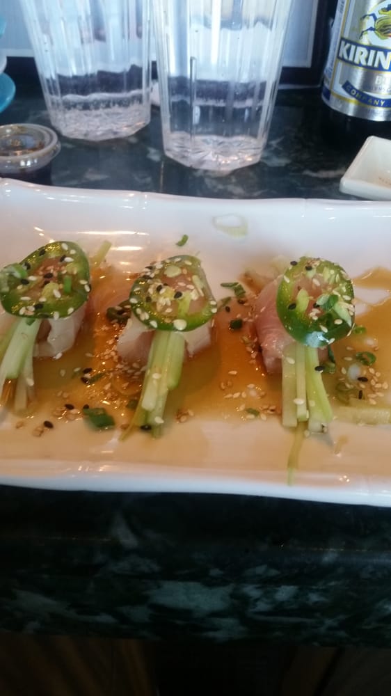 Order Yellowtail Sashimi Wrap food online from Sushi On Tatum store, Phoenix on bringmethat.com
