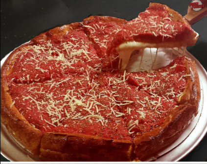 Order Chicago-Style Deep Dish (14") food online from Coffee Junkiez Pizza Junkiez store, Indianapolis on bringmethat.com
