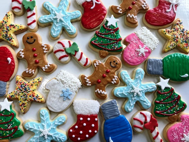 Order Iced Christmas Cookies food online from The Sweet Spot Bakery store, Fort Worth on bringmethat.com