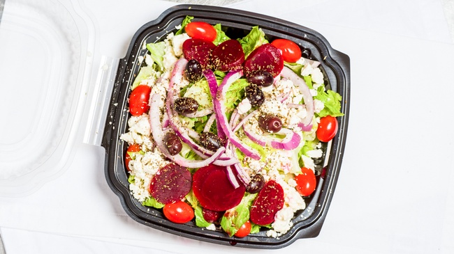 Order Small - Greek Salad food online from Cottage Inn store, Flint on bringmethat.com