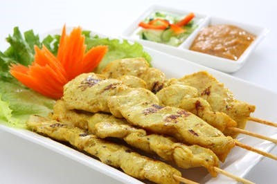 Order Chicken Satay food online from Thai Bowl Cafe store, Loma Linda on bringmethat.com