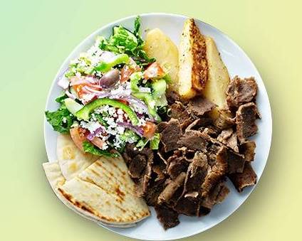 Order OG Gyro Dinner food online from The Shawarma Treatment store, Kent on bringmethat.com