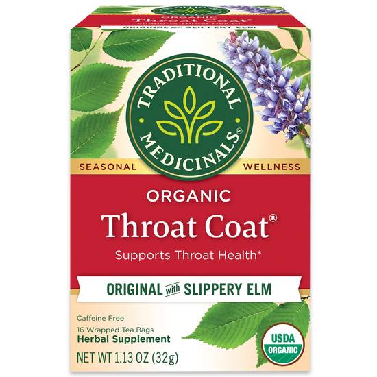 Order Traditional Medicinals Organic Throat Coat Herbal Tea food online from CVS store, LA QUINTA on bringmethat.com
