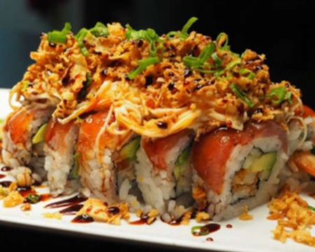 Order Kobore Roll food online from Kumori Sushi & Teppanyaki - Nolana store, Mcallen on bringmethat.com