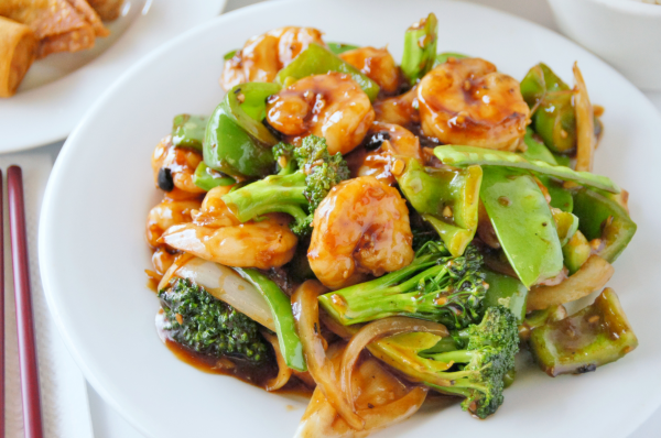 Order 53. Shrimp with Garlic Black Bean Sauce food online from Chef Ming's Kitchen store, Beverly Hills on bringmethat.com