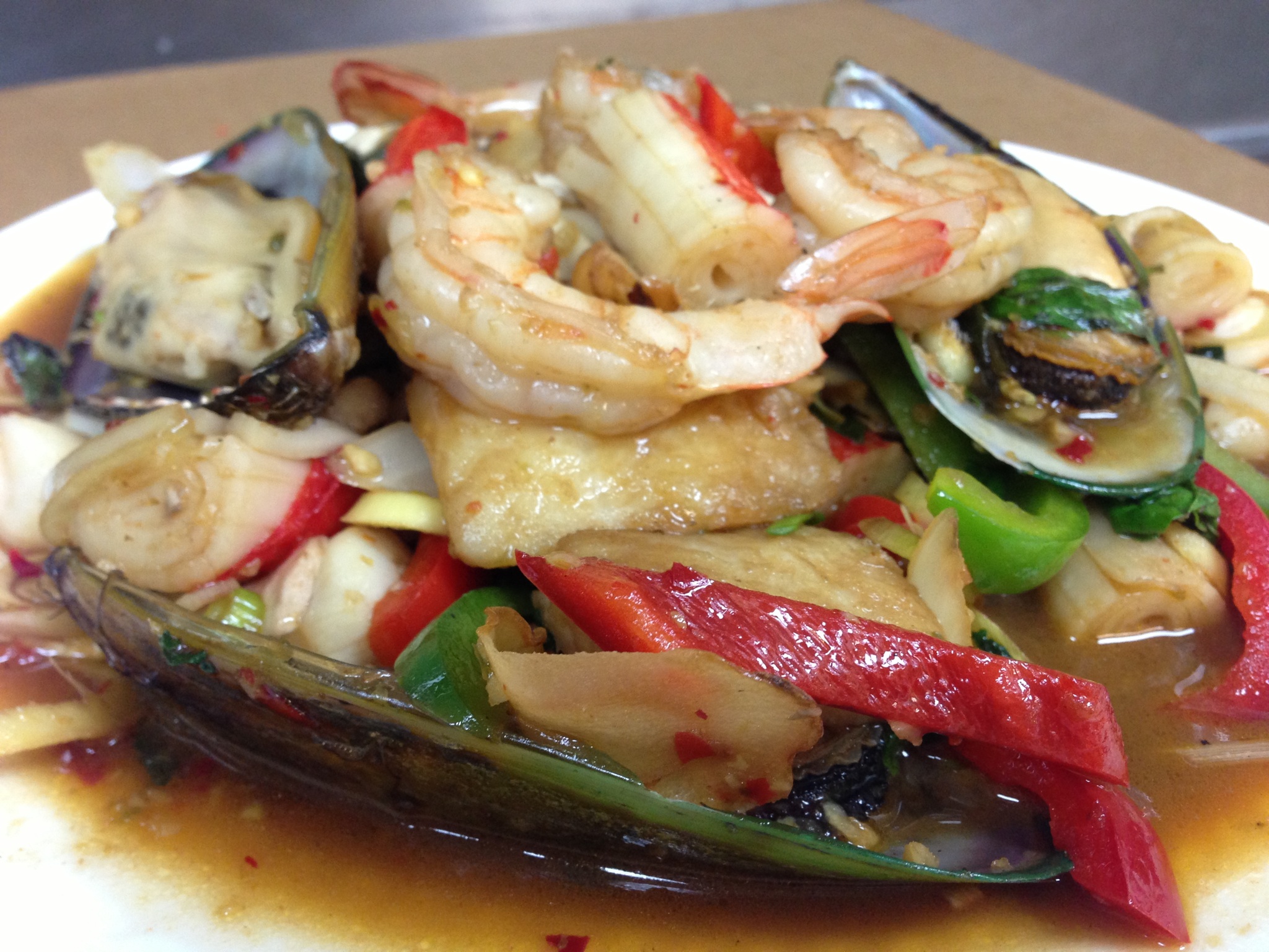 Order P3. Spicy Seafood food online from S!!! Thai Food store, Temecula on bringmethat.com