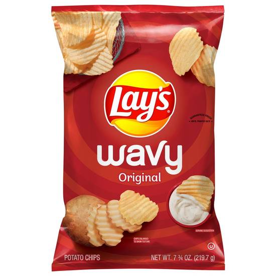 Order Lay's · Wavy Original Potato Chips (7.8 oz) food online from Mesa Liquor store, Mesa on bringmethat.com