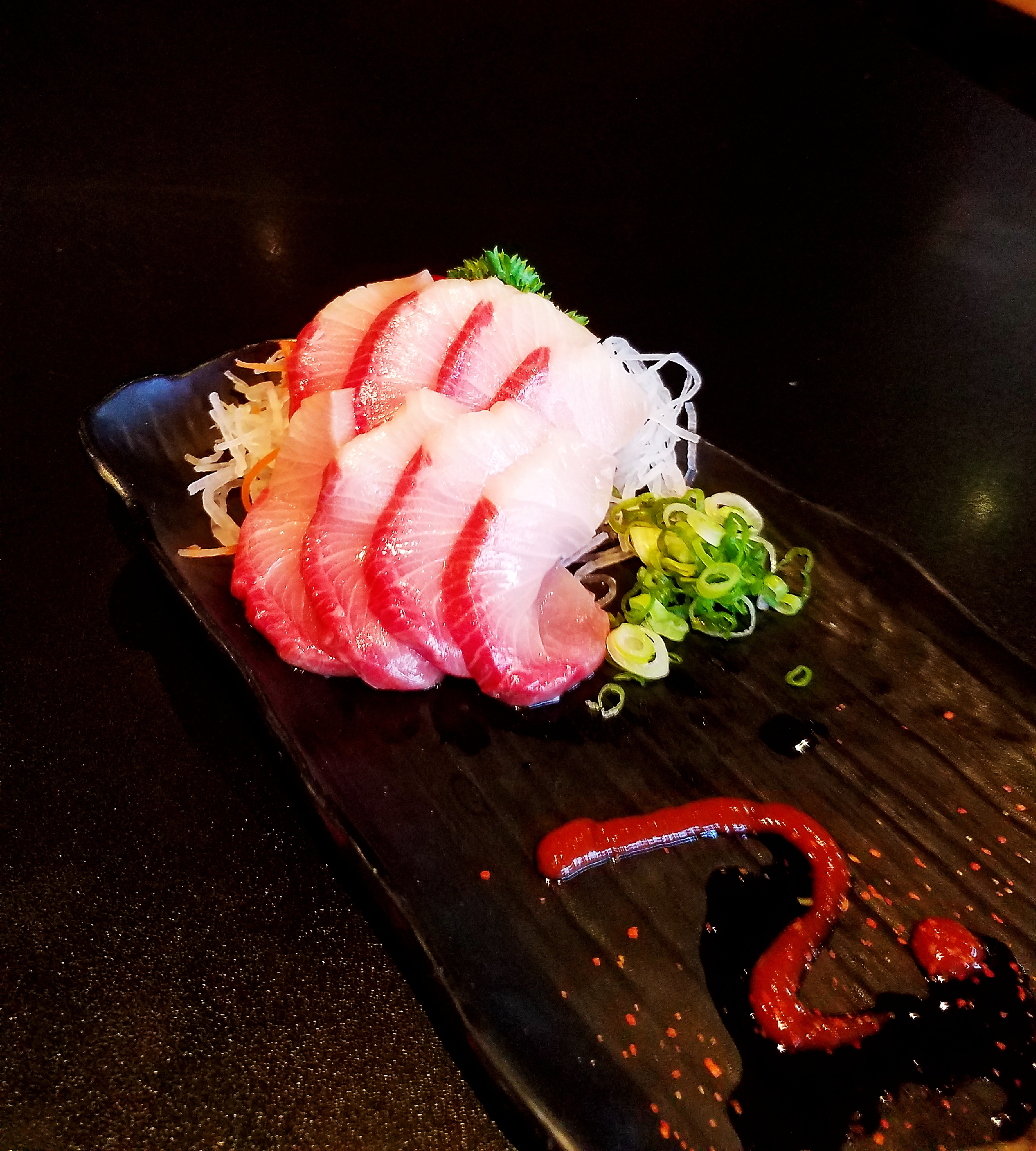Order Yellowtail Sashimi * food online from Sakebomber Sushi & Grill store, Tempe on bringmethat.com