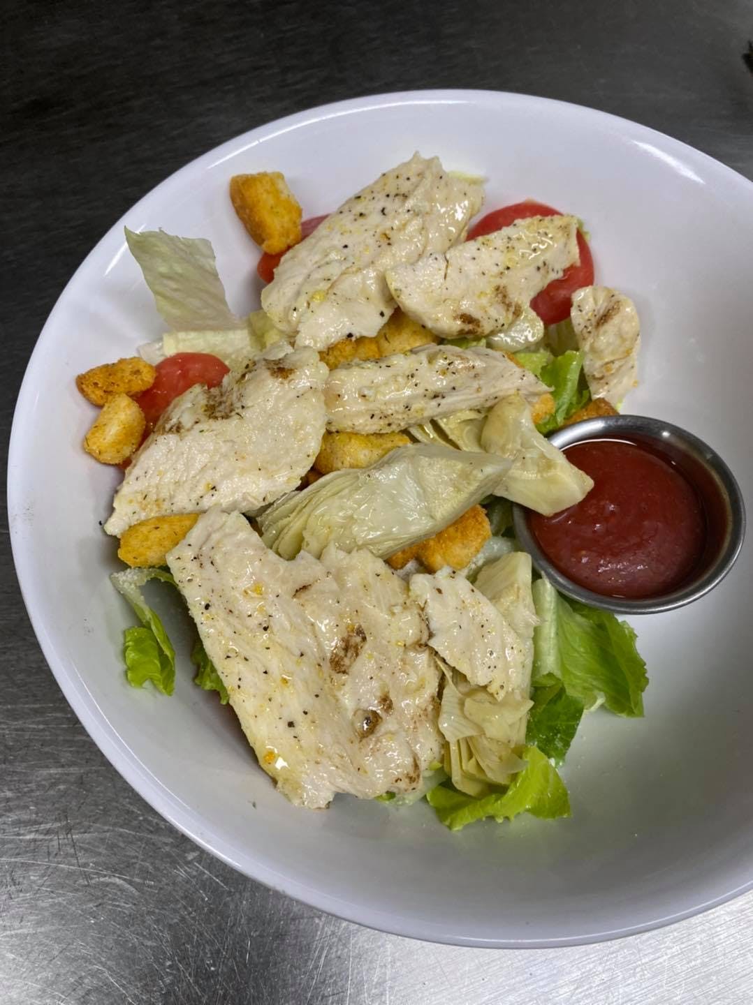 Order Mia's Chicken Salad - Dinner food online from Mia's Italian Bistro store, Wichita Falls on bringmethat.com