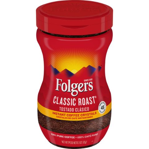 Order Folgers Instant Coffee Classic Roast 3oz food online from 7-Eleven store, Middletown on bringmethat.com