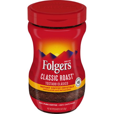 Order Folgers Instant Coffee Classic Roast 3oz food online from 7-Eleven store, Lincoln on bringmethat.com