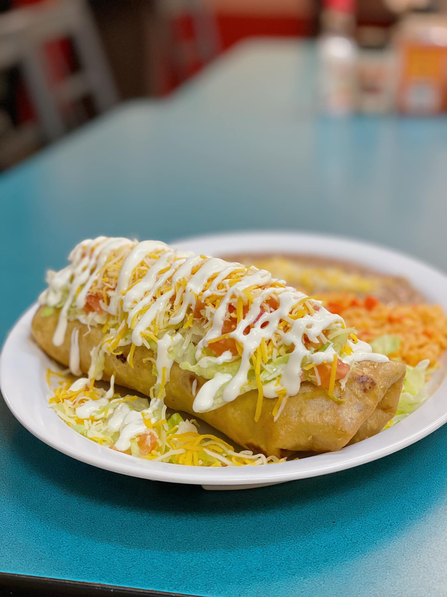 Order Chimichanga Combo food online from Pozoleria Mexican Food store, Phoenix on bringmethat.com