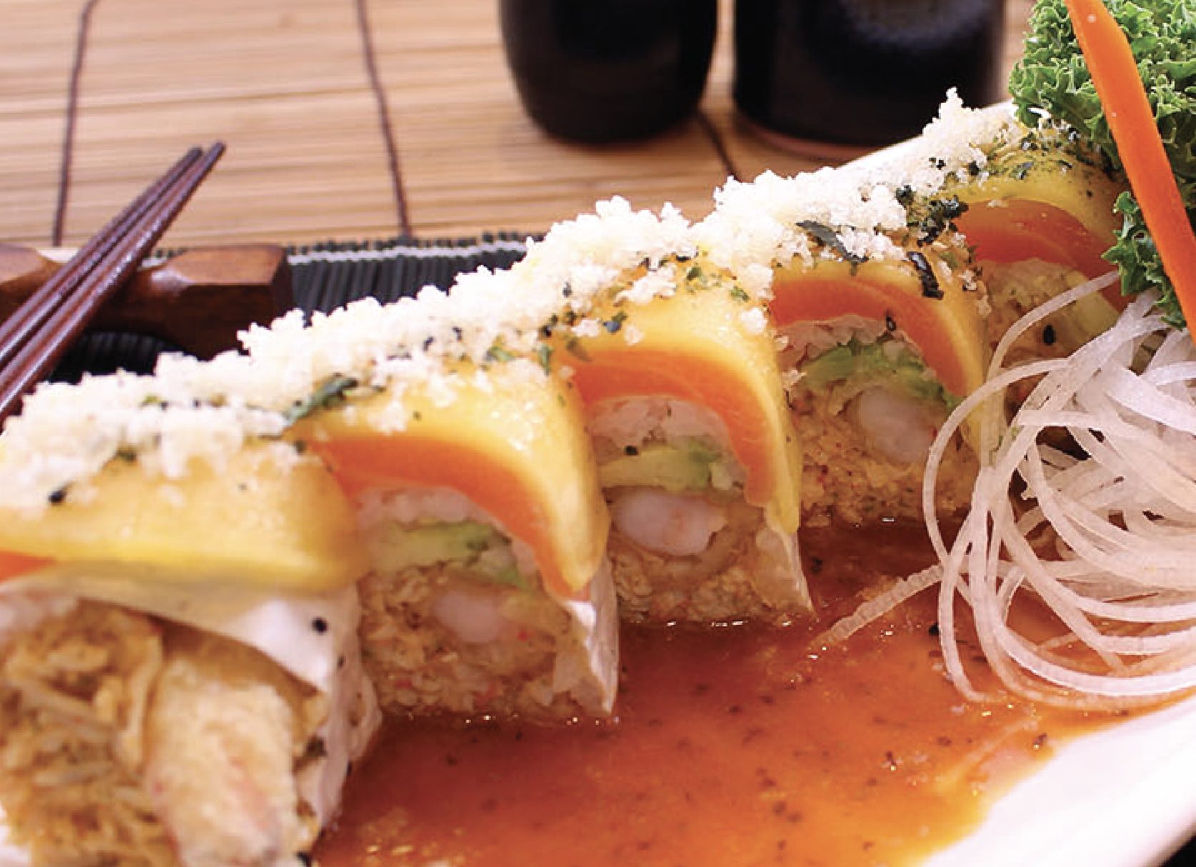 Order Sunshine Roll food online from Shiki Sushi store, Studio City on bringmethat.com