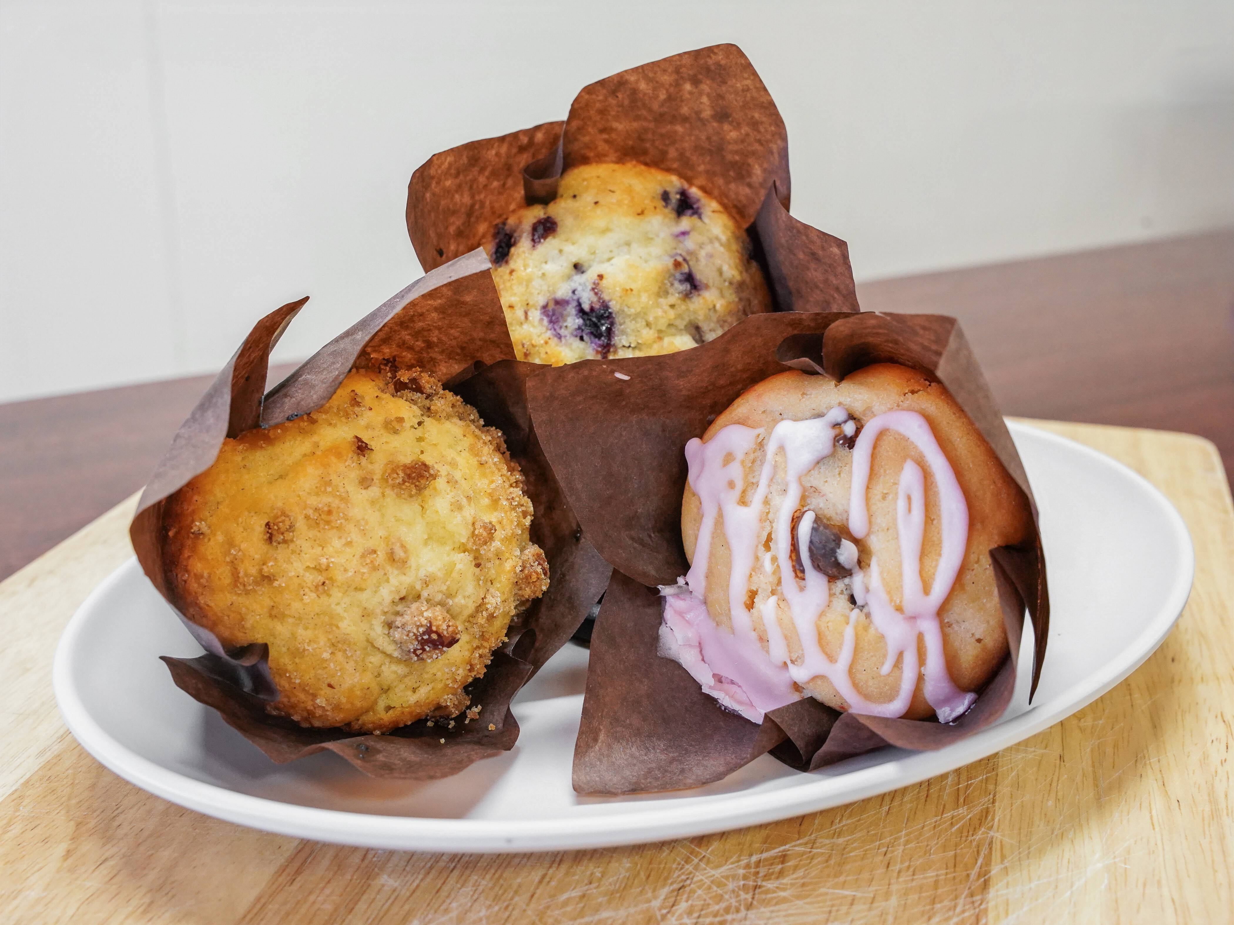 Order Jumbo Muffin  food online from The Howland Bean store, Warren on bringmethat.com