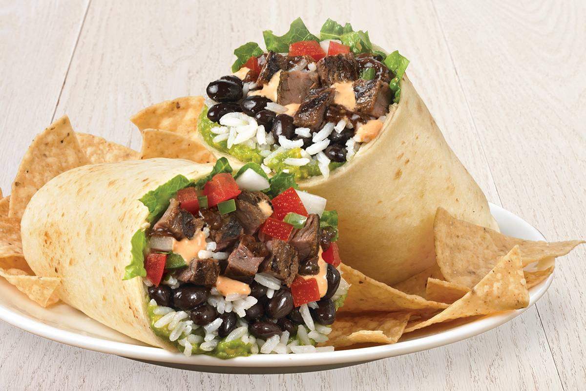 Order Burrito Especial with Guacamole and All Natural Steak food online from Rubio's store, Denver on bringmethat.com