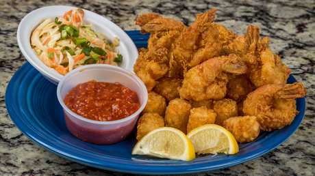 Order Golden Fried Shrimp food online from BreWingZ Restaurant & Bar store, Houston on bringmethat.com