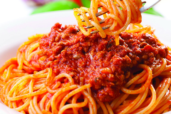 Order Spaghetti with Meatsauce food online from Umberto Pizzeria store, Bellmore on bringmethat.com