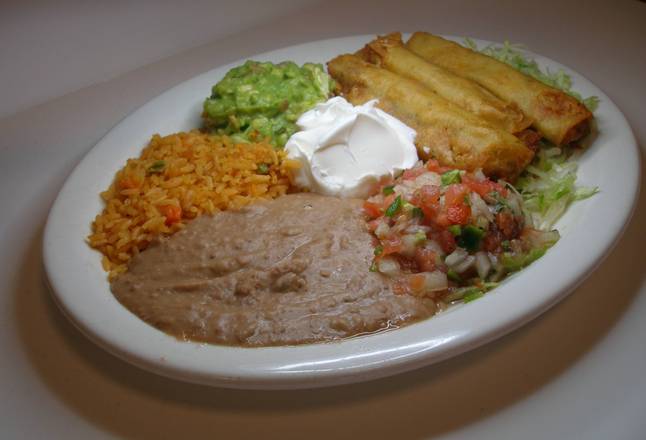Order Chicken Flautas food online from Taqueria Mexico store, Killeen on bringmethat.com