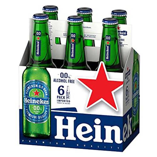 Order Heineken 0.0 Non-Alcoholic - 12 oz Bottles/6 Pack food online from Bottle Shop & Spirits store, Los Alamitos on bringmethat.com