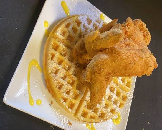 Order Waffles and Chicken Wings food online from Dessence Cafe store, East Point on bringmethat.com