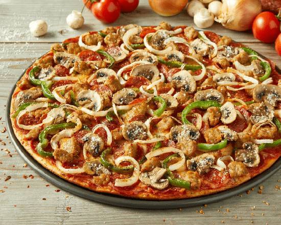 Order The Works Pizza food online from Donatos Pizza store, Cincinnati on bringmethat.com