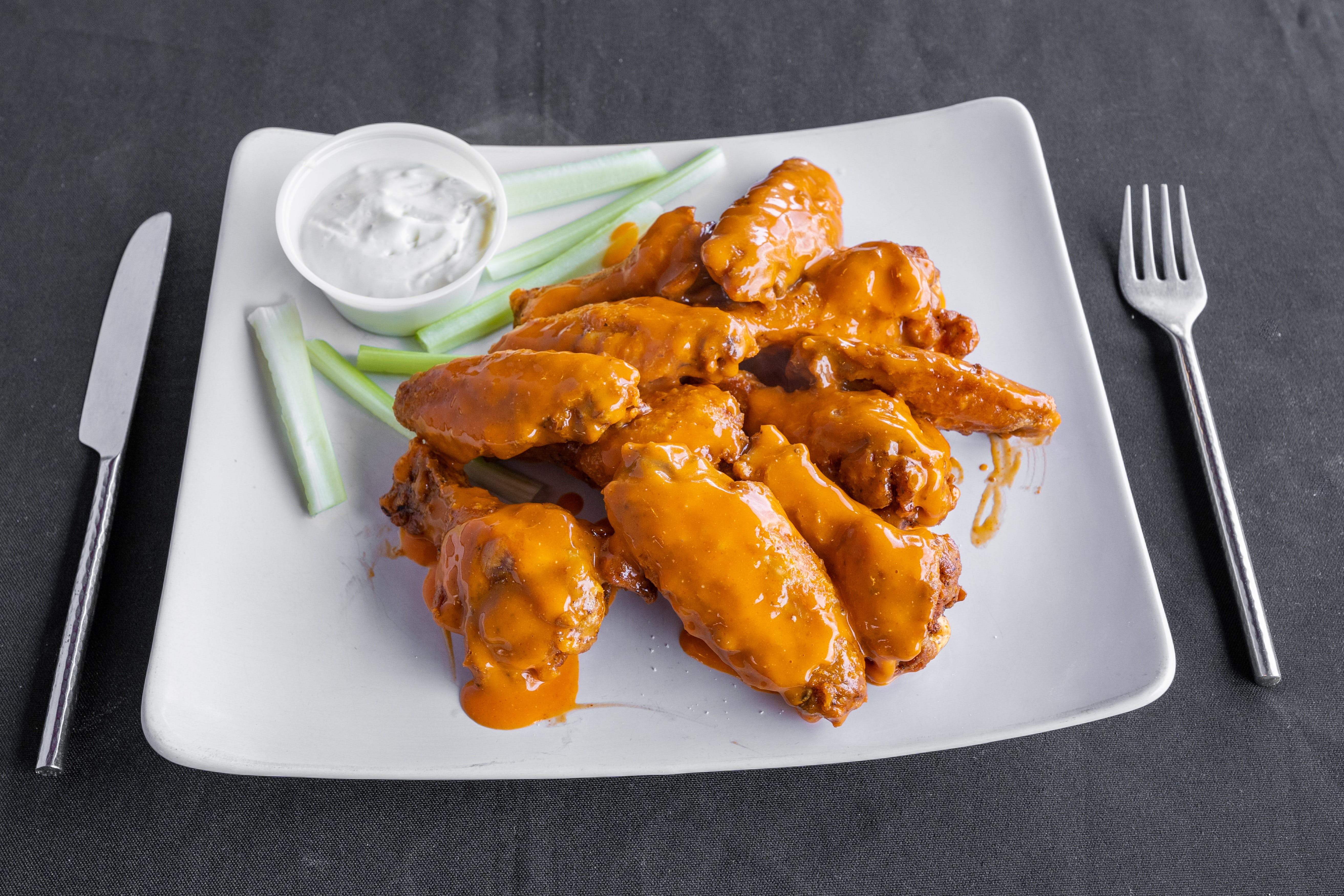 Order Buffalo Wings - 12 Pieces food online from Abington Pizza store, Glenside on bringmethat.com