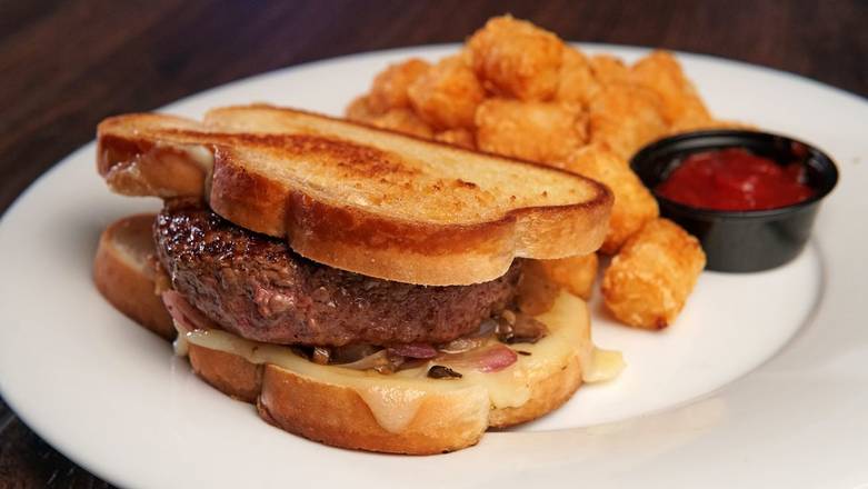 Order *Mushroom Onion & Swiss Burger food online from Hickory Tavern store, Pinehurst on bringmethat.com