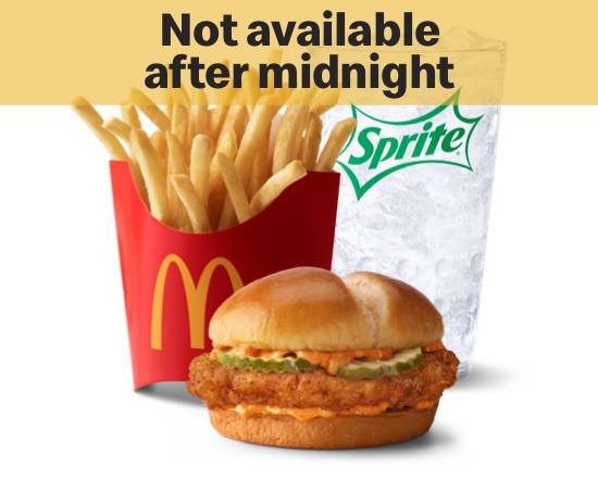Order Spicy Crispy Chicken Sandwich Meal  food online from McDonald's store, Roanoke Rapids on bringmethat.com