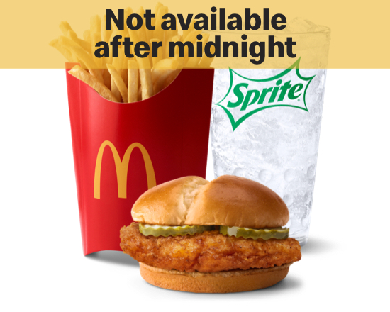 Order Crispy Chicken Sandwich Meal food online from Mcdonald store, Fort Smith on bringmethat.com