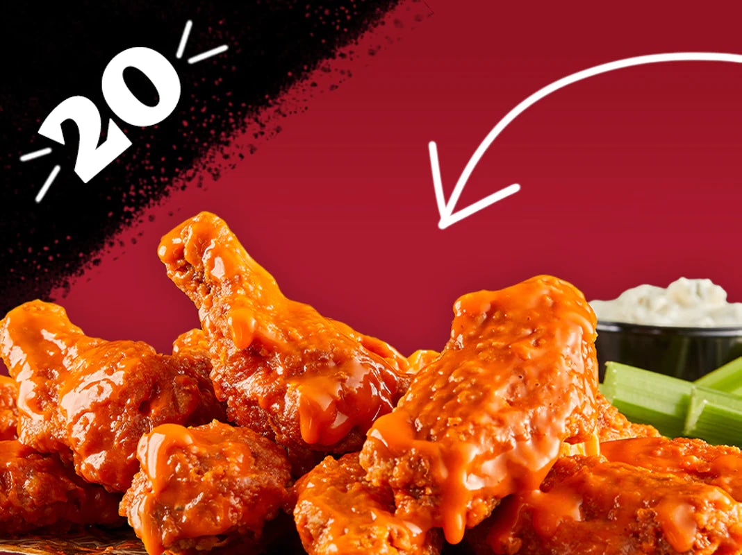 Order 20 Piece Wing food online from Wing Nut store, York on bringmethat.com