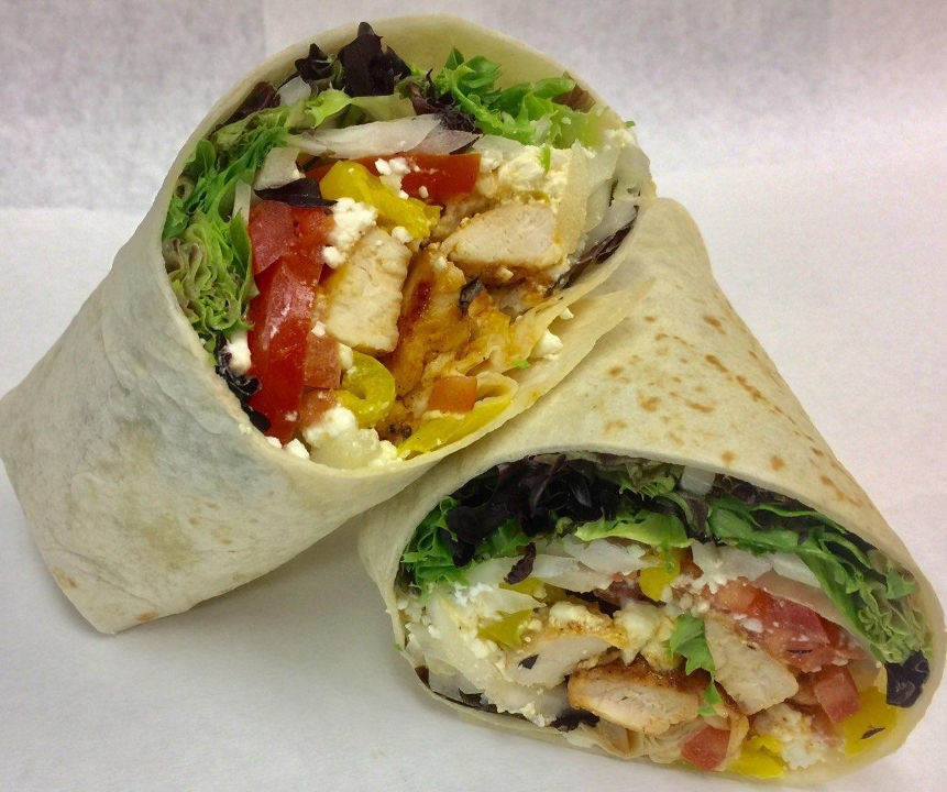 Order Chicken & Feta Wrap food online from Best Gyros store, Mayfield Heights on bringmethat.com