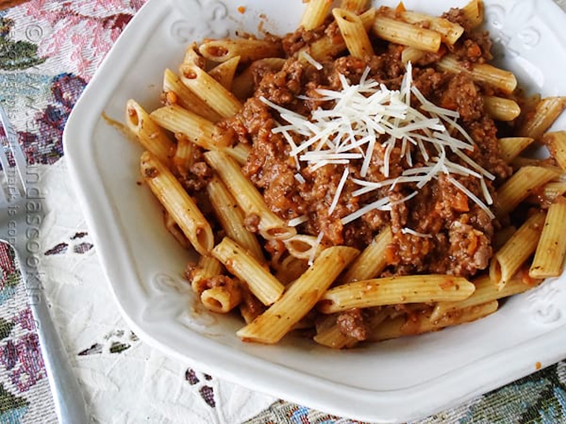 Order 22. Penne Bolognese food online from Fellini Cafe Of Media store, Media on bringmethat.com