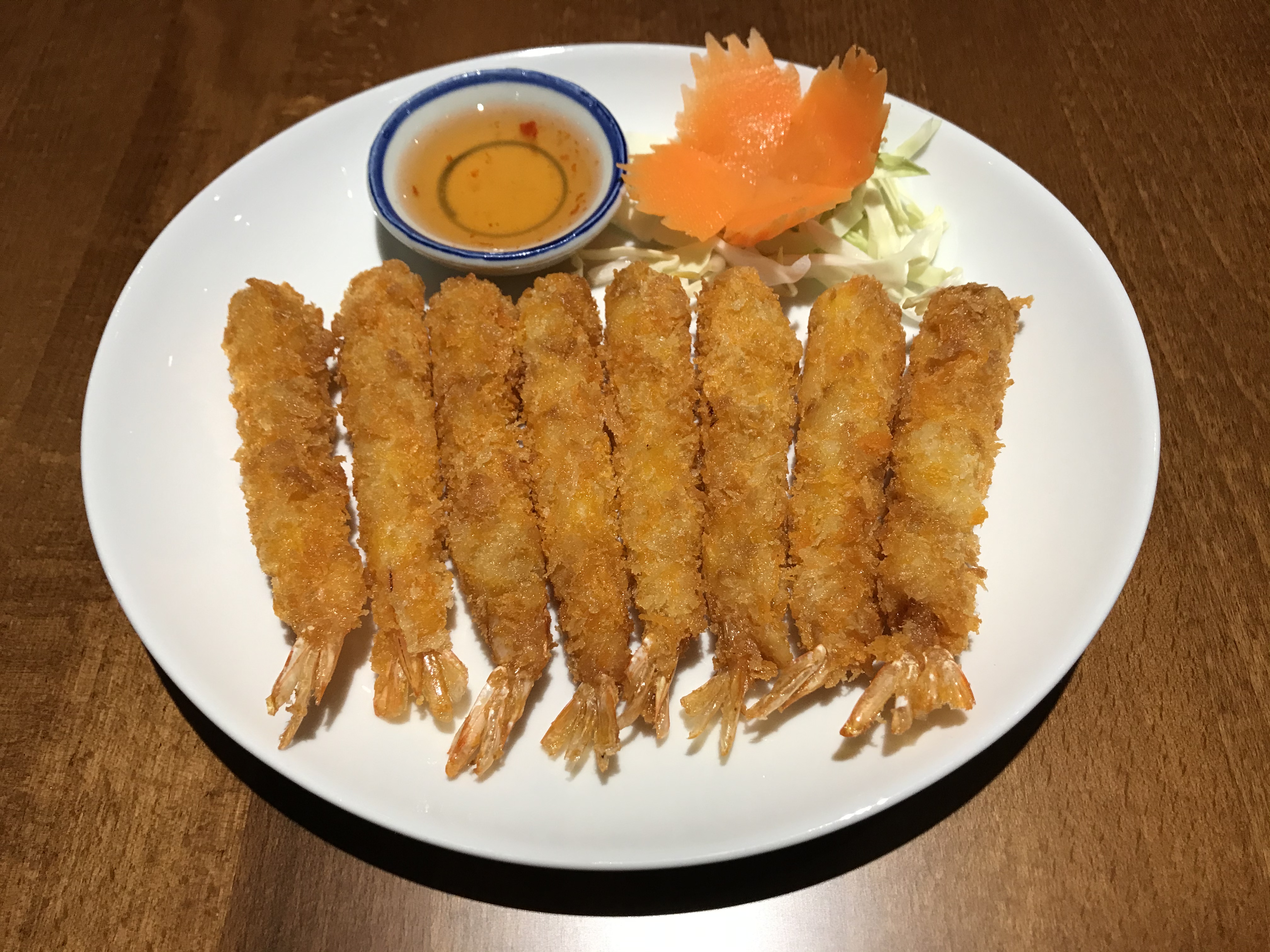 Order Shrimp Tempura (8) food online from Chiangmai Thai Restaurant store, Lynnwood on bringmethat.com