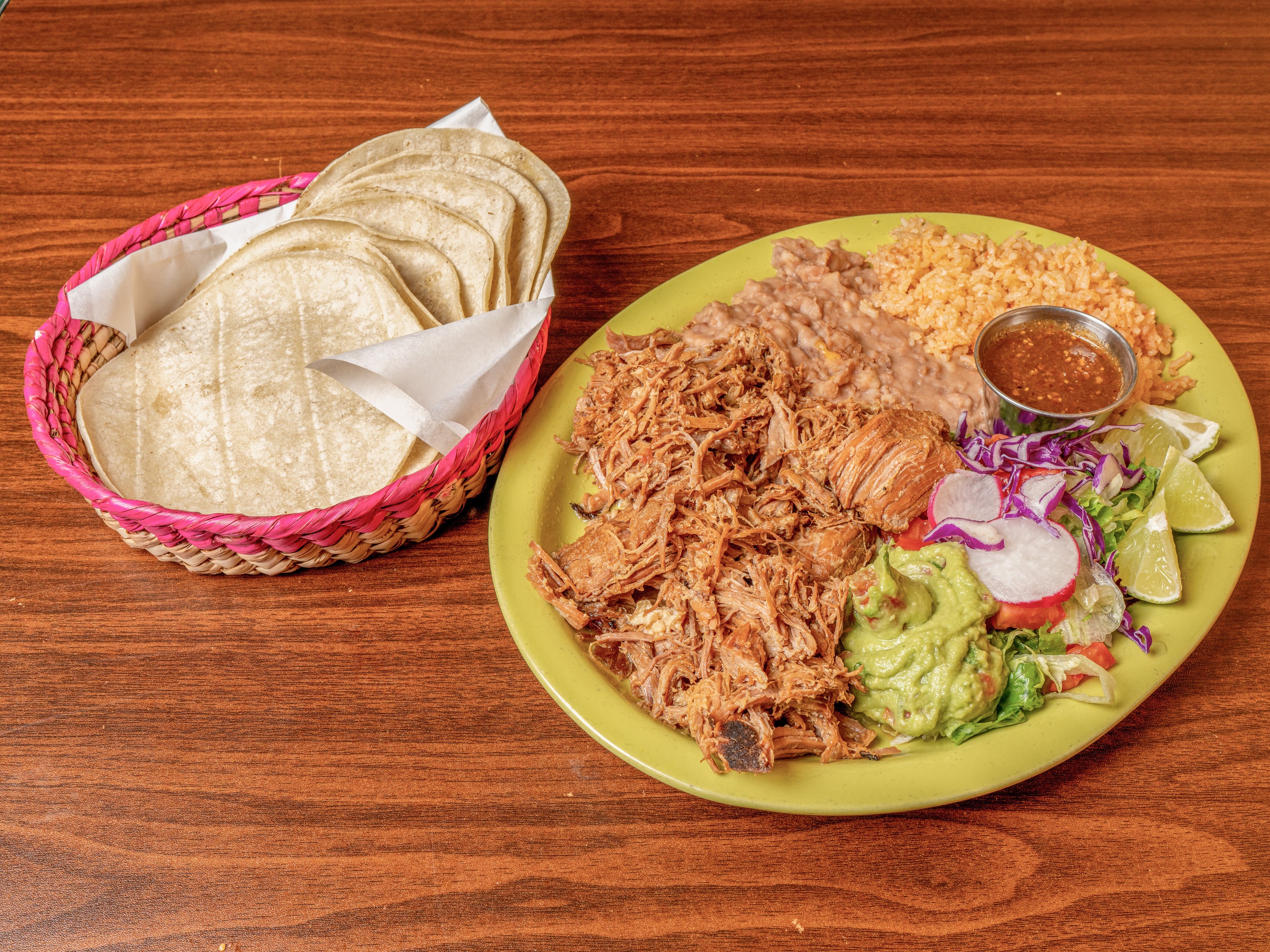Order Carnitas Plate food online from Maria Mexican Restaurant store, Ogden on bringmethat.com