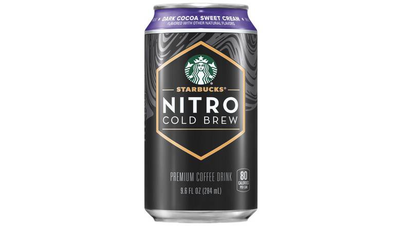 Order Starbucks Nitro Cold Brew Premium Coffee Drink, Dark Cocoa Sweet Cream food online from Route 7 Food Mart store, Norwalk on bringmethat.com