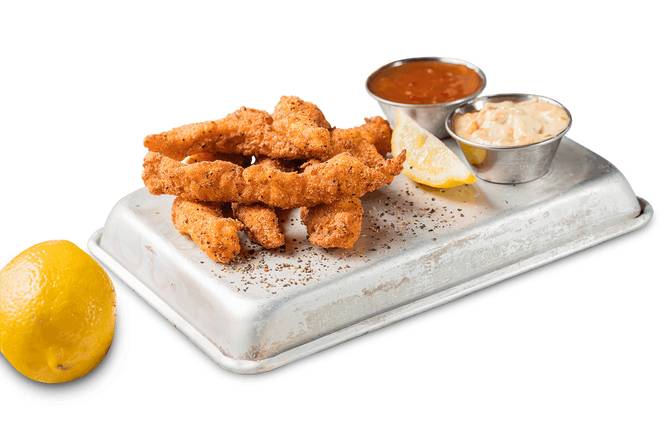 Order Sweetwater Catfish Fingers Appetizer food online from Famous Dave's store, Bismarck on bringmethat.com