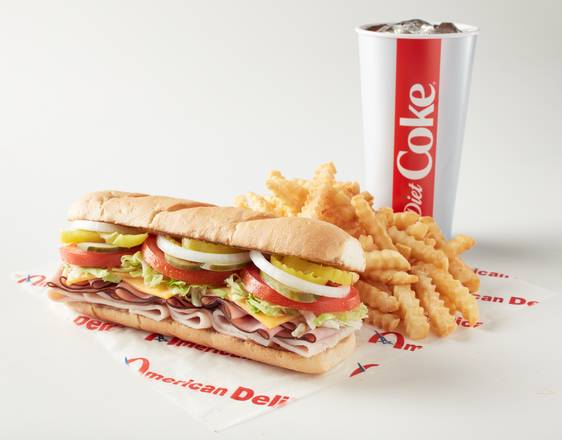 Order Sub Meal (Fries + Drink) food online from American Deli - Perry store, Perry on bringmethat.com